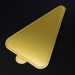 Подложка с держателем (сольерка) Треугольник 77*116 мм, золото/белый