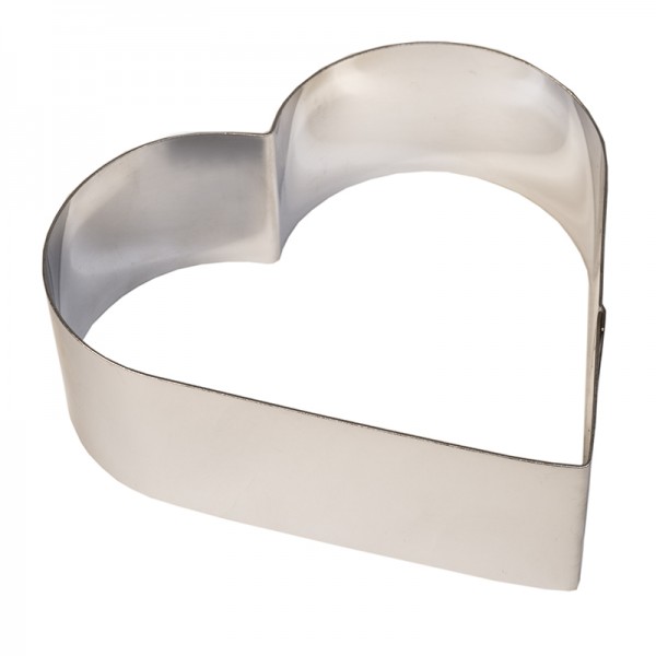 Форма металлическая Сердце с крышкой для выпечки 8*9 см h=4 см