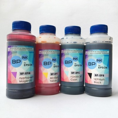 Пищевые съедобные чернила BP-ink (BP-EP) для Epson. Комплект 4х100гр.