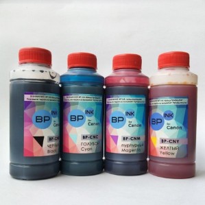 Пищевые съедобные чернила BP-ink (BP-CN) для Canon. Комплект 4х100гр