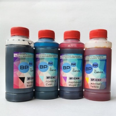 Пищевые съедобные чернила BP-ink (BP-CN) для Canon. Комплект 4х100гр