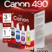 Чернила краска для принтера CANON GI-490 набор