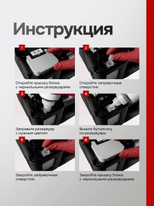 Чернила краска для принтера CANON GI-490 набор