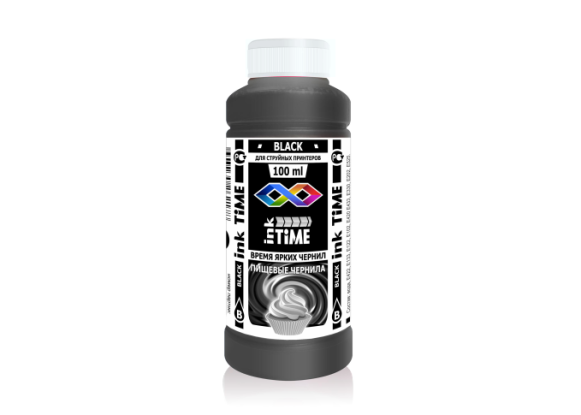 Пищевые Чернила InkTime 1х100 мл. Black